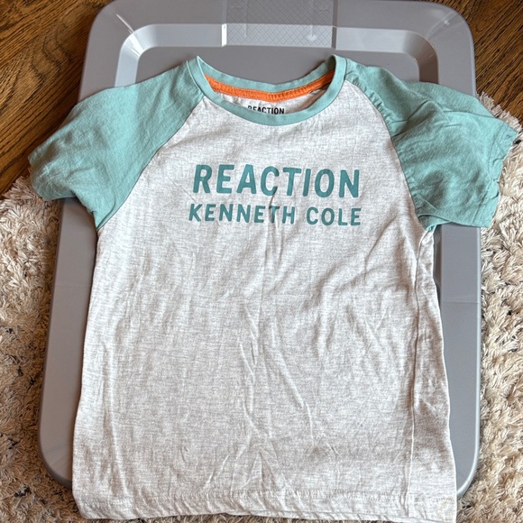 Kenneth Cole Reaction Kids' Heather Gray and Teal T-Shirt - Picture 1 of 1